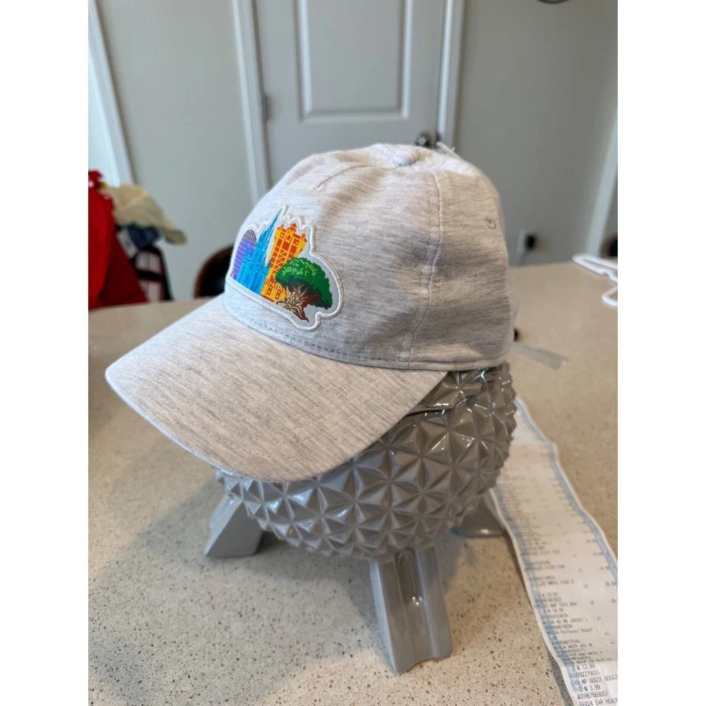 WALT DISNEY WORLD/4 PARKS ICONS/ADULT BASEBALL ADJUSTABLE CAP/NWT/